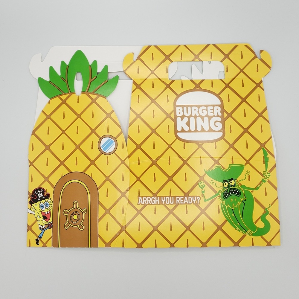 2025 Burger King Spongebob Squarepants Kids Meal Empty Pineapple Box Collectible